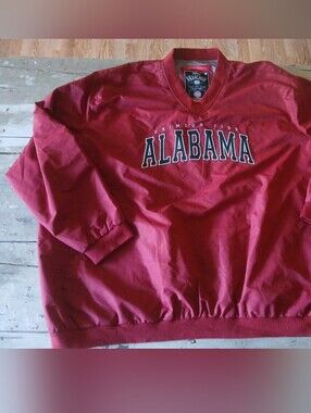 Alabama Crimson Tide Franchise Club Red Pullover Windbreaker 4XL
